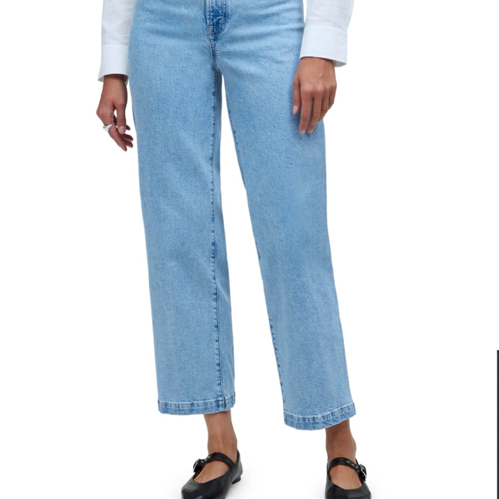 Madewell The Emmett Welt Pocket High Waist Wide Leg Jeans
